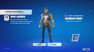 how to unlock the ascendant midas skin for free