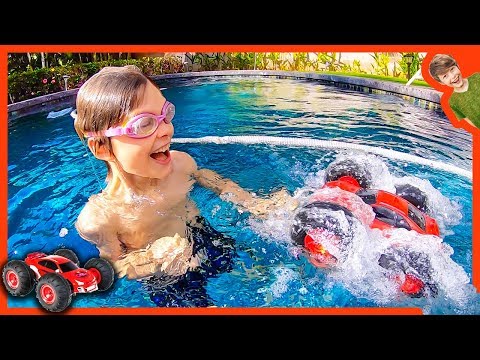 RC MONSTER TRUCK DRIVING on WATER!