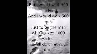 Sleeping At Last - I&#39;m Gonna Be 500 Miles with lyrics