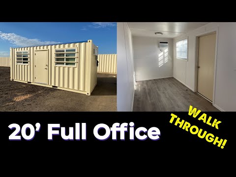 JobBox Mobile Offices: 20' Mobile Office - Shipping Container Office
