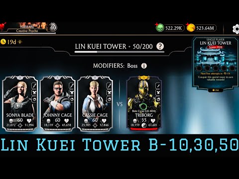 Lin Kuei Tower (season-2020) Boss Battle 50 & 10, 30 fight + Rewards | Mortal Kombat Mobile