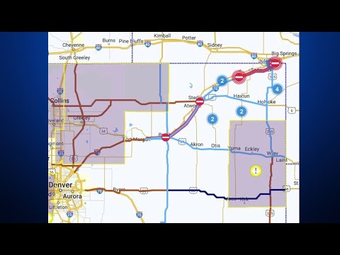 I-76 closed from Brush to Nebraska state line due to adverse driving conditions, crashes