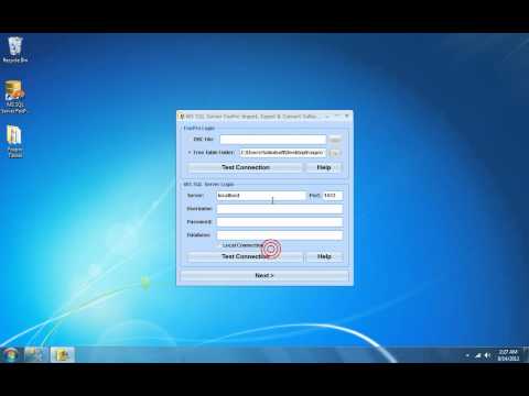 MS SQL Server FoxPro Import, Export & Convert Software