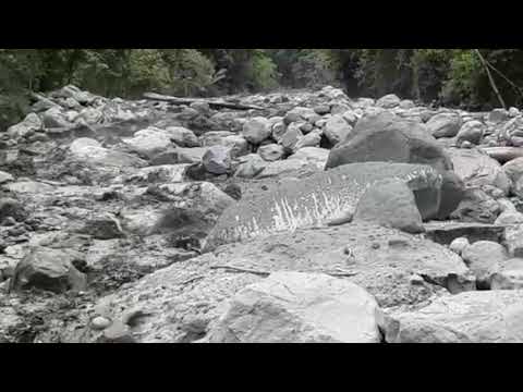 Coulées de boue volcanique au Prêcheur vendredi 11 mai 2018