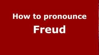 How to pronounce Freud