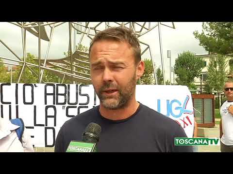 2017-09-14 FIRENZE - PROTESTA DEI TASSISTI CONTRO I RISCIÒ A PEDALI