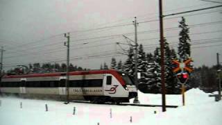 preview picture of video '[TiB] Tåg i Bergslagen Regional train from Mjölby & Falun C. to Gävle C. closing Storvik station.'