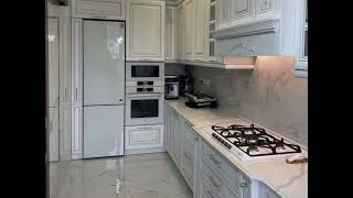 Классическая П-образная белая кухня Проект 161 фото 5