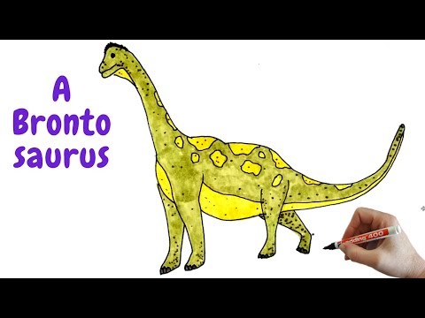 How to draw a brontosaurus