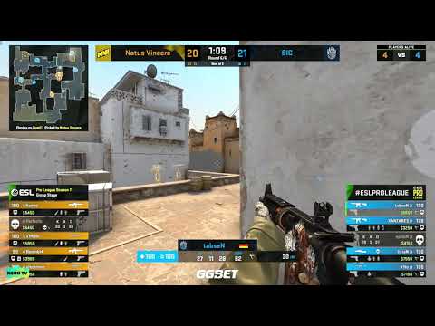 tabseN 200iq play | 3k against Navi | Navi vs BIG |ESL pro league XI | Dust 2