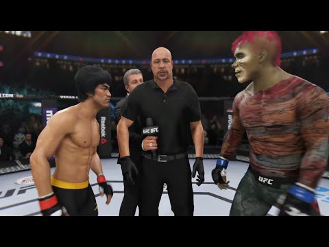 Bruce Lee vs. El Chupa (EA Sports UFC 3) - Crazy UFC 👊🤪