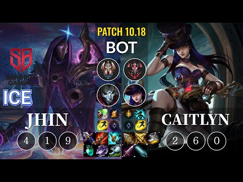 SB Ice Jhin vs Caitlyn Bot - KR Patch 10.18