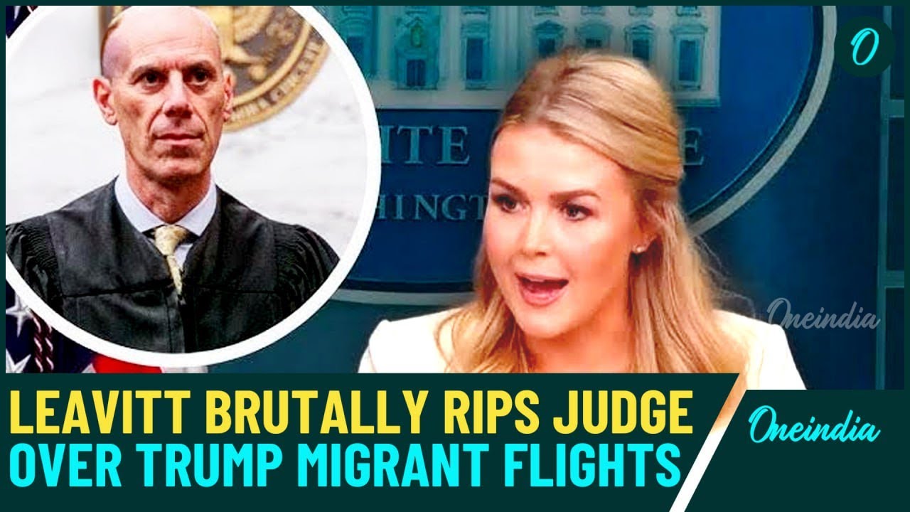 Trump Deportations Blocked | Karoline Leavitt Lashes Out at US Federal Judge| ‘Partisan Activist’