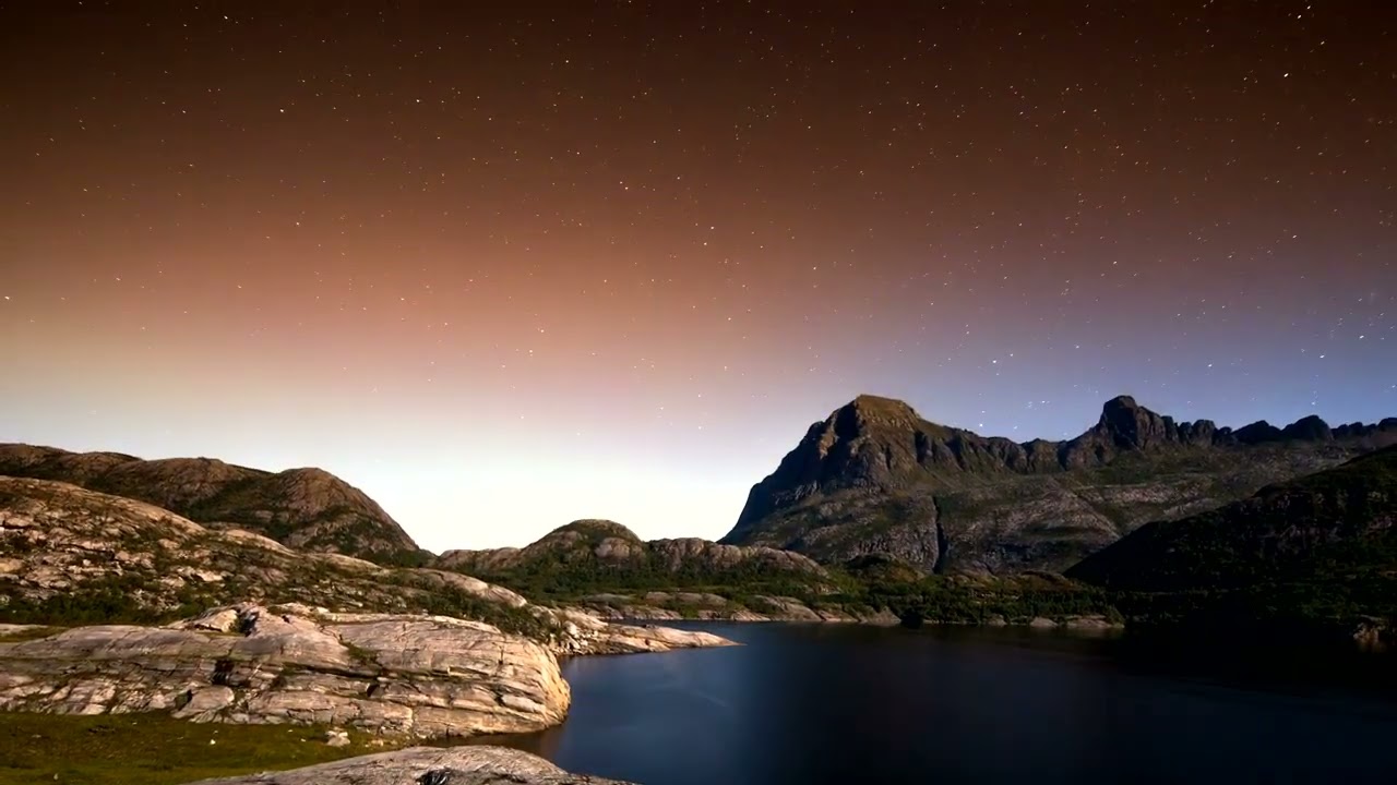 Aurora borealis at dawn 100% FREE STOCK FOOTAGE