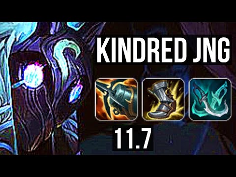 KINDRED vs XIN ZHAO (JUNGLE) | Rank 1 Kindred, 68% winrate, 7/1/5, Rank 12 | BR Challenger | v11.7