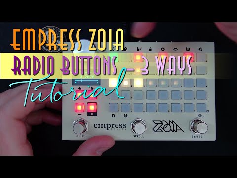 Zoia Tutorial: Radio Buttons 3 Ways