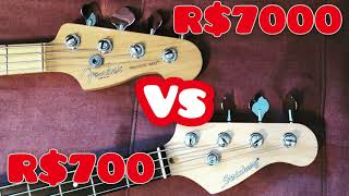 Video thumbnail for Strinberg CAB-16 vs Fender American PBass - Vale a pena? by Dody Bass