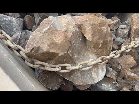 Big Rock Crusher Machine Killer cru sound * “Big Rock Crushing A Powe Process”#asmrsounds 