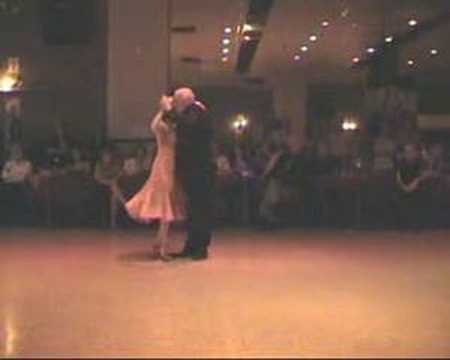  Silvia Rusconi  and  Tete Pedro Rusconi  are  dancing  to  the  vals  "  Bajo Un Cielo de Estrellas  "