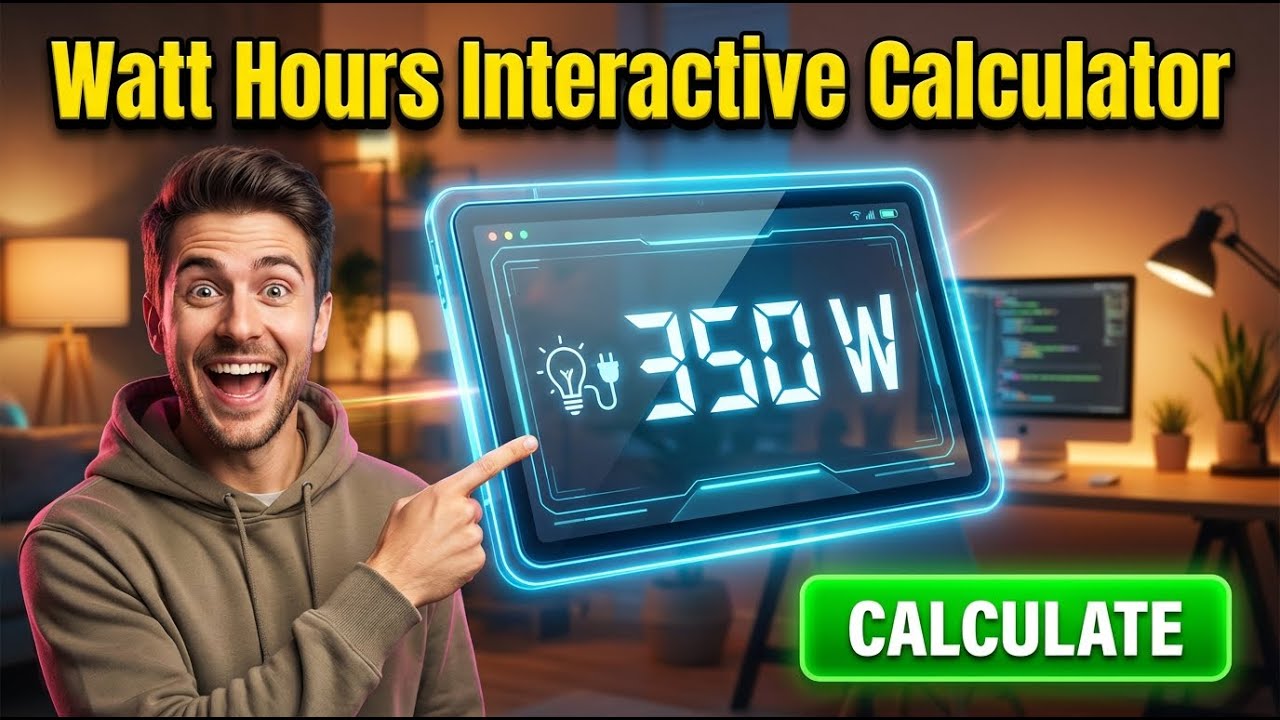 Watt Hours Interactive Calculator