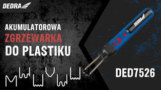 Zváračka plastov, DEDRA DED7526 4V, 550 stupňov C, akumulátorová