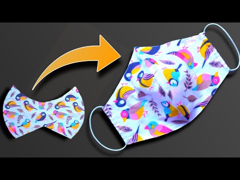 😷Very Easy New Style Pattern Mask😷 - Face Mask Sewing Tutorial - Anyone Can Make This Mask😷