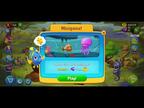 Fishdom Minigame! After Hard Level 3625