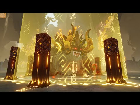 Genshin Impact - Azhdaha Level 90 Boss Fight