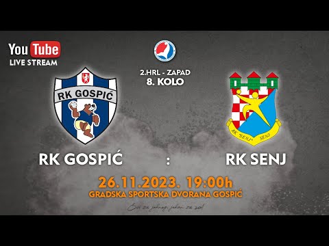 23-24 [M] RK Gospić - RK Senj - 2. HRL-ZAPAD - 8. kolo (26.11.2023.)