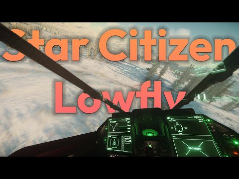 Skiing Down the Slopes of microTech - Star Citizen Lowfly