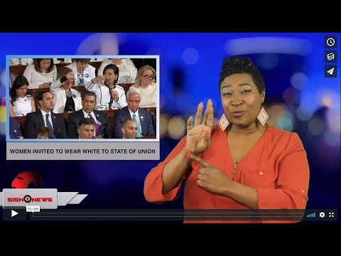 Women invited to wear white to State of the Union (ASL - 1.30.19)