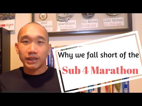 why we fall short of the sub 4 hour marathon