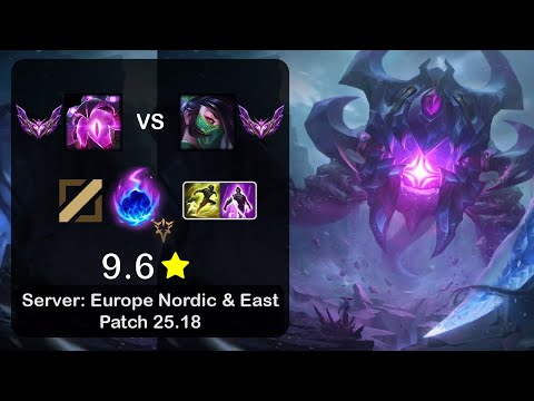 Vel'Koz Mid vs Akali - EUNE Master - Patch 25.18