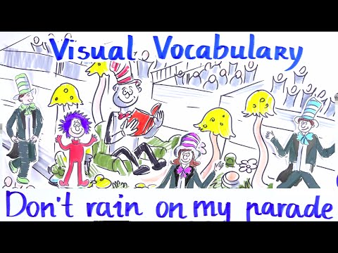 Visual Vocabulary - Don't Rain on My Parade - Speak English Fluently and Naturally