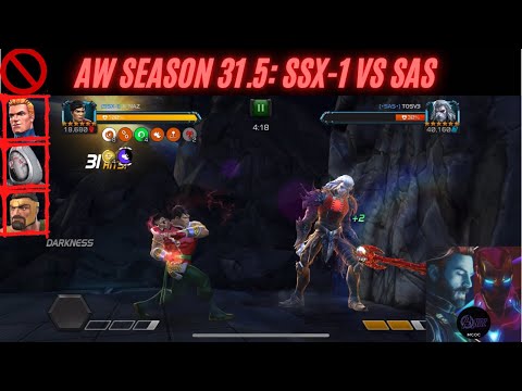 AW Season 31.5: SSx-1 vs SAS | Shang Chi - Warlock - HoX | I get schooled by Professor X 😔