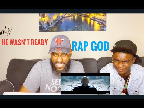 MY SON WASN'T READY! EMINEM- RAP GOD (REACTION)