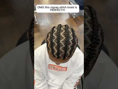Zig-Zag Stitch Braids for beginners #braids #boysbraids #hairstyles  #stitchbraids