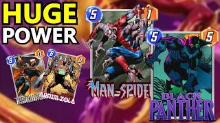 MARVEL SNAP INDONESIA - COMBO BERPOWER 100++!! MAN SPIDER BLACK PHANTER ZOLA TASKMASTER DECK