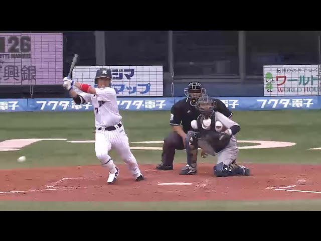 【2回裏】これぞ「センター返し」マリーンズ・鈴木の勝ち越しタイムリー!! 2015/6/27 M-Bs