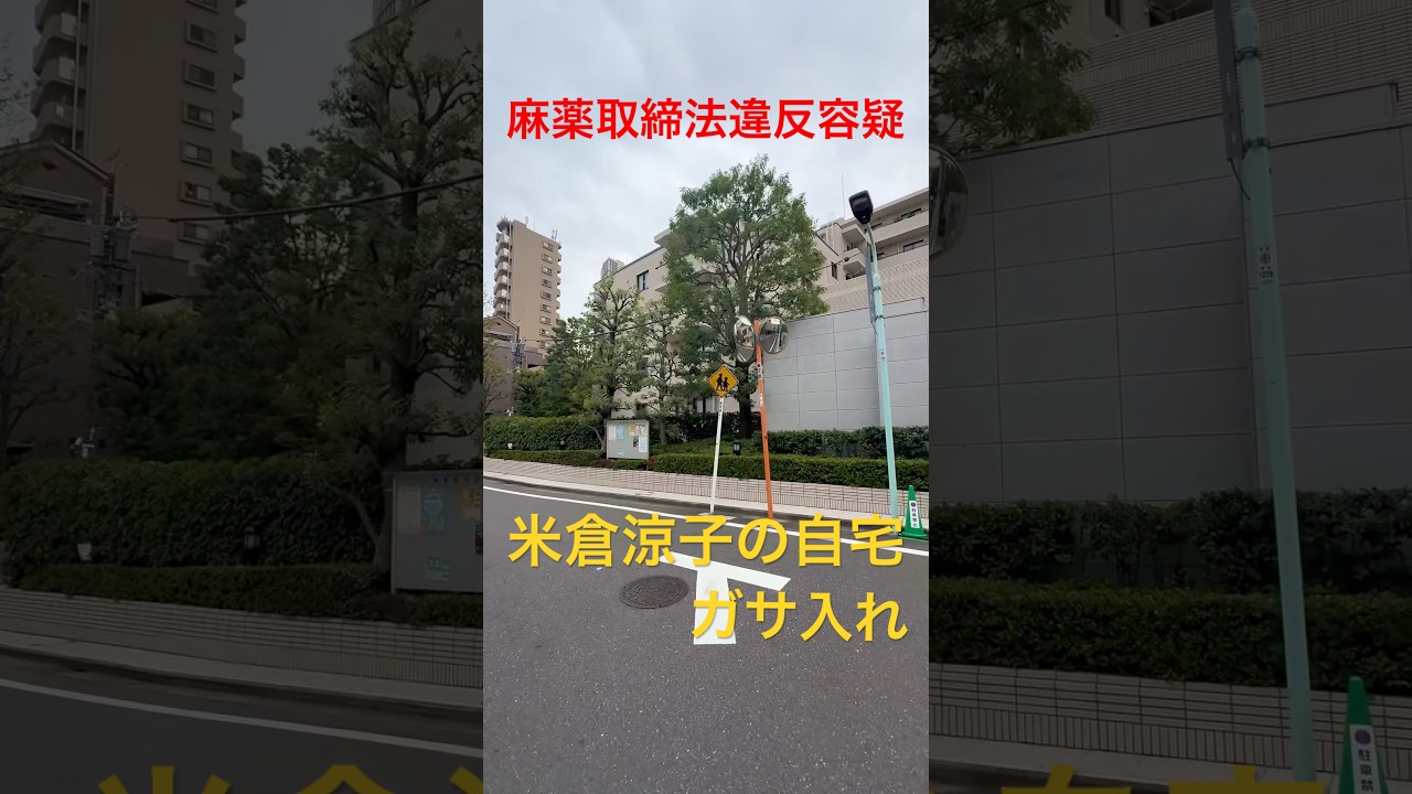 米倉涼子 麻薬取締法違反容疑で書類送検 ガサ入れされたマンション #shorts #米倉涼子