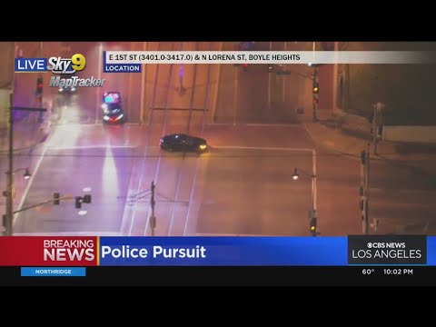 Reckless driver hits another vehicle during pursuit