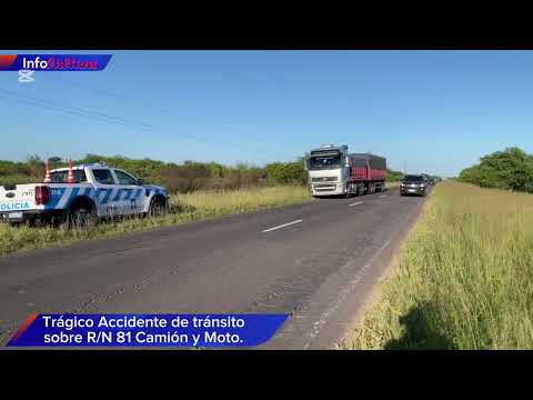 Trágico accidente sobre R/N 81 a 1 kilómetro de Palo Santo 
