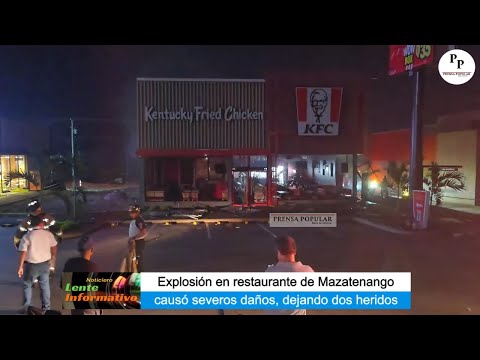 Explosión en restaurante de Mazatenango dejó severos daños