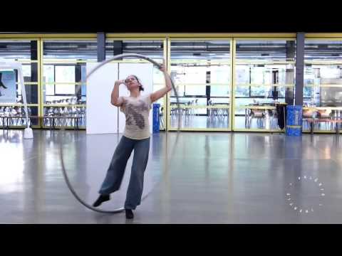 Cyr-wheel demonstration by Valerie Inertie 2014