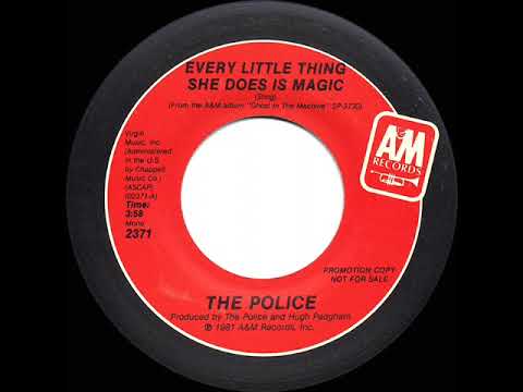 1981 Police - Every Little Thing She Does Is Magic (mono radio promo 45)
