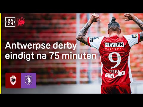 Royal Antwerp FC vs. Beerschot bij 4-0 gestaakt door fans van Beerschot. 🤷‍♂️
