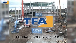 preview picture of video 'Zeitraffer Aufnahme - TFA Logistik Zentrum / Time lapse recording of our new logistics centre'