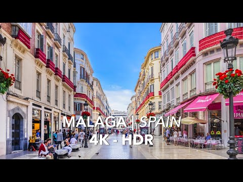 [4K] Malaga 2022 Drive city tour HDR Andalusia Malaga Spain 🇪🇸