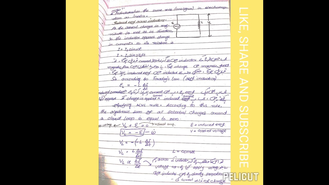 A.C Current Handwritten notes