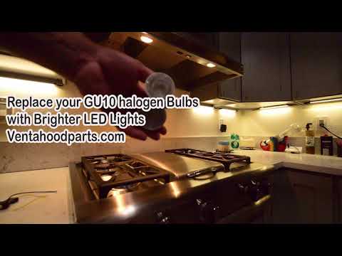 Kit to convert your vent a hood with  GU10 Halogen bulbs to LED vent a hood replacement parts